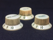 Original Fender® Stratocaster® Aged Parchment Knobs 