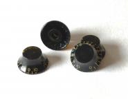 Aged BLACK BELL KnobS Set (4 )to fit Les Paul ® 