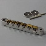 ABR-1 Style Bridge wired Nickel with UnPlated Brass Saddles 