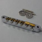 ABR-1 Style Bridge wired Chrome with UnPlated Brass Saddles 