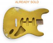 Franchin Mercury Heavy Relic ® Erle S-Type Guitar Body 100% NITRO 