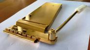 Vibrola Gold Long Vibrato Tailpiece Arm Gibson Vintage Maestro Stil 