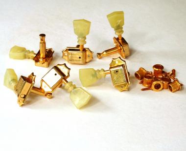 Aged 60 S Double RING ROW TUNERS GOLD 