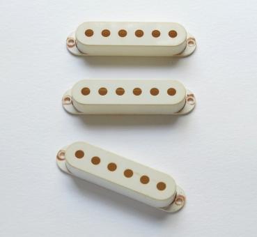 Aged 57 SC White Pickup Covers to fit Strat ® 
