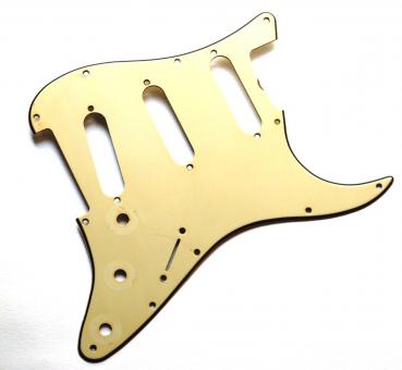 Aged Pickguard 62 SC Vintage Cream Thick Mid Layer to fit Strat ® 