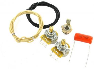 Precision Bass Wiring Kit 250k CTS Pots Switchcraft Jack SPRAGUE .047mf Cap fit to Fender® 