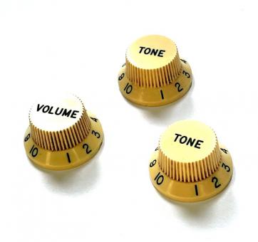 Ivory Aged Knob Set to fit Strat ® 