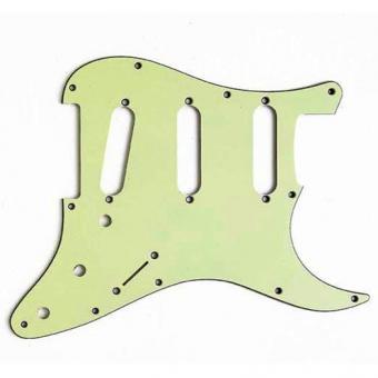 62 SC Mint Green Pickguard With Thick Black Mid Layer Vintage Correct And Hard To Find  to fit Strat ® 