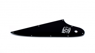 Black Plain FB Pickguard 3 Ply White Logo to fit Firebird ® 