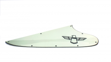 T Bird Schlagbrett Parchment Pergamentfarben 3 Ply Neu Schwarzes Logo passend für Thunderbird ® 