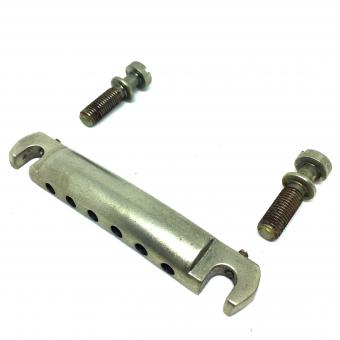 Aged Aluminium Wraparound Tailpiece mit  Stahl Gewinde Bolzen – Nickel – passend für Les Paul ® 