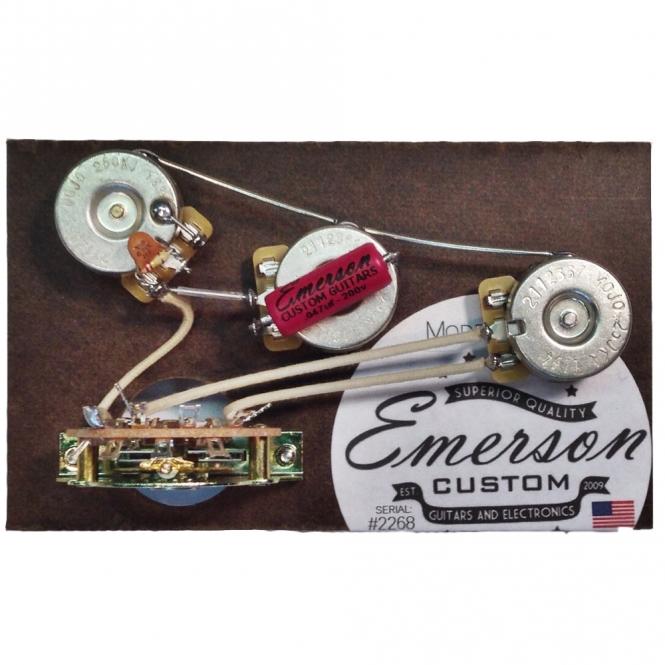 Emerson Custom - Vormontiertes Set S5 - 5 Way - Blender Potentiometer - 250k - to fit Strat® 