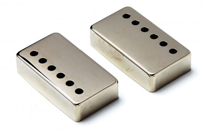 50mm Nickel Silver PAF Abdeckung Set Nickel (2) für Les Paul ®, Duncan, Di Marzio und mehr 