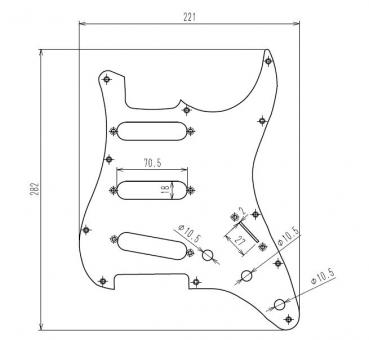 Guitarslinger Products | Premium Aged 60s Pickguard Torlam S5962