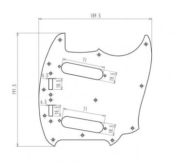 Guitarslinger Products | Premium Aged 60s Pickguard Torlam MG69 #5