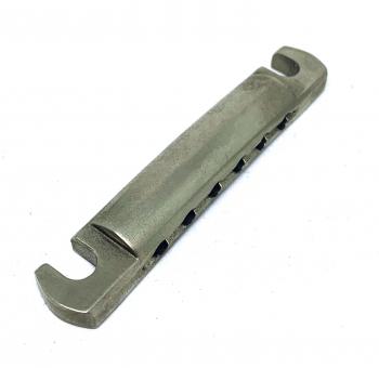 Guitarslinger Products | Aged Aluminum Tailpiece With Steel Studs