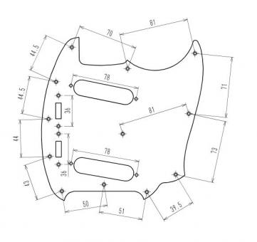 Guitarslinger Products | Premium Aged 60s Pickguard Torlam MG69 #5